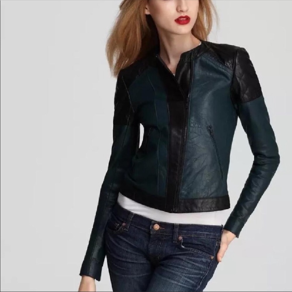 NWT Theory Maisie leather jacket